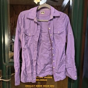 Converse One Star Purple Button Down $50 Retail